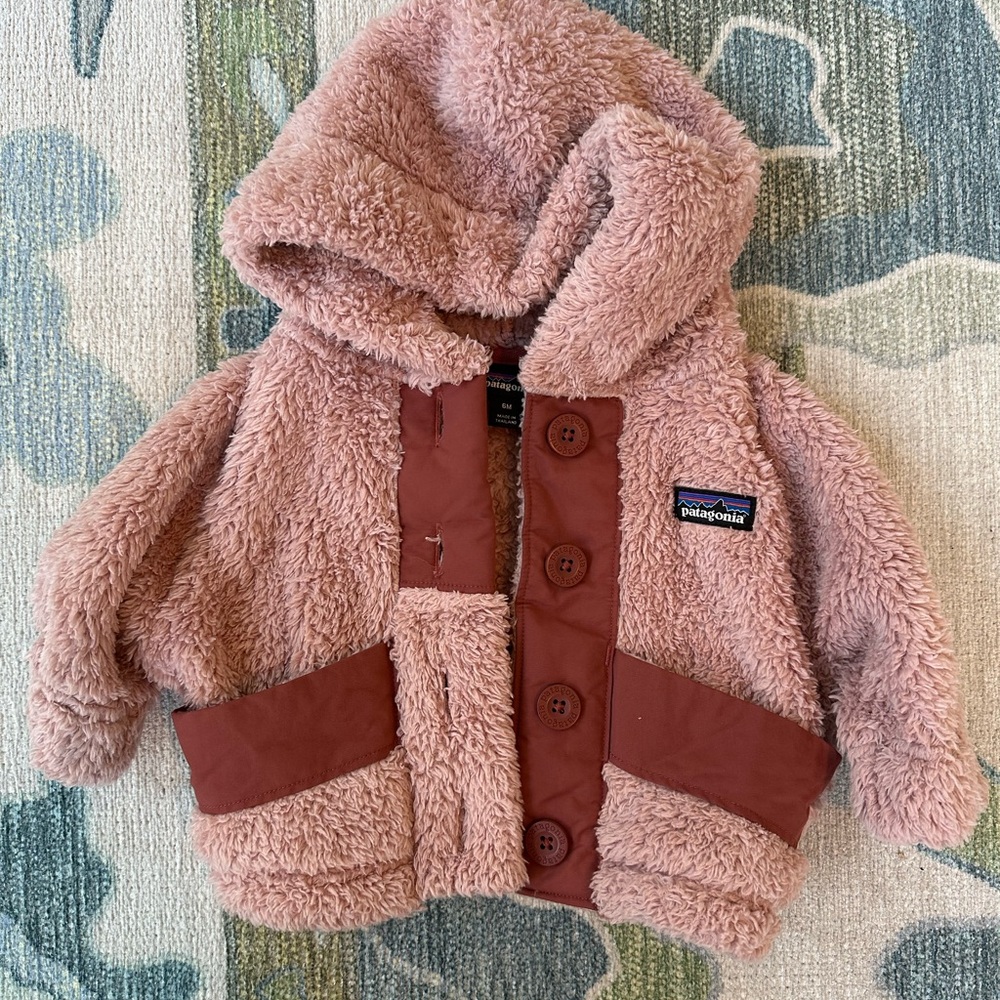 Patagonia 6M Kids' Pink Fleece Jacket